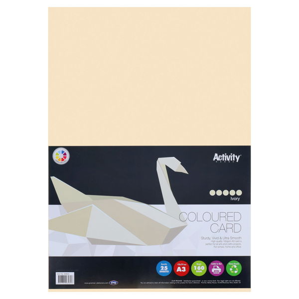 A3 160gsm Card - Ivory (25 Sheets)