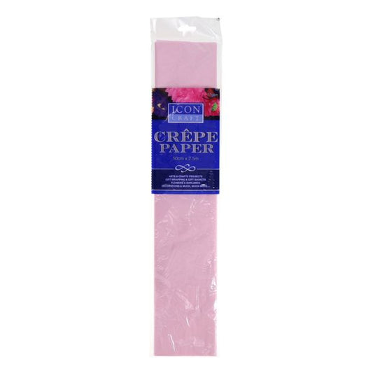 Icon Craft Crepe Paper - Baby Pink