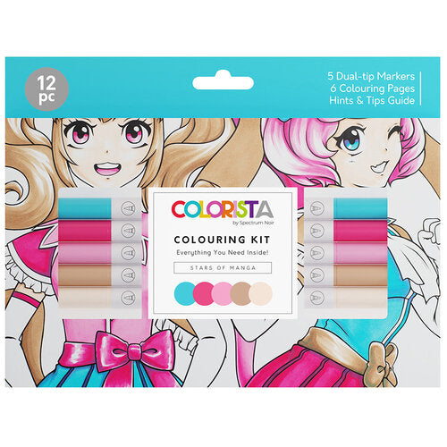 Colorista - Colouring Kit - Stars of Manga 12pc