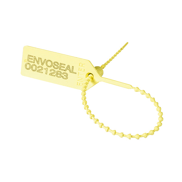 Security Seal Pull Tight 149mm Numbered Yellow (Pack of 1000) 323473