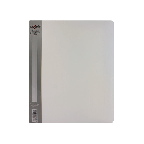 Snopake Executive Ring Binder 25mm A4 Clear 13371