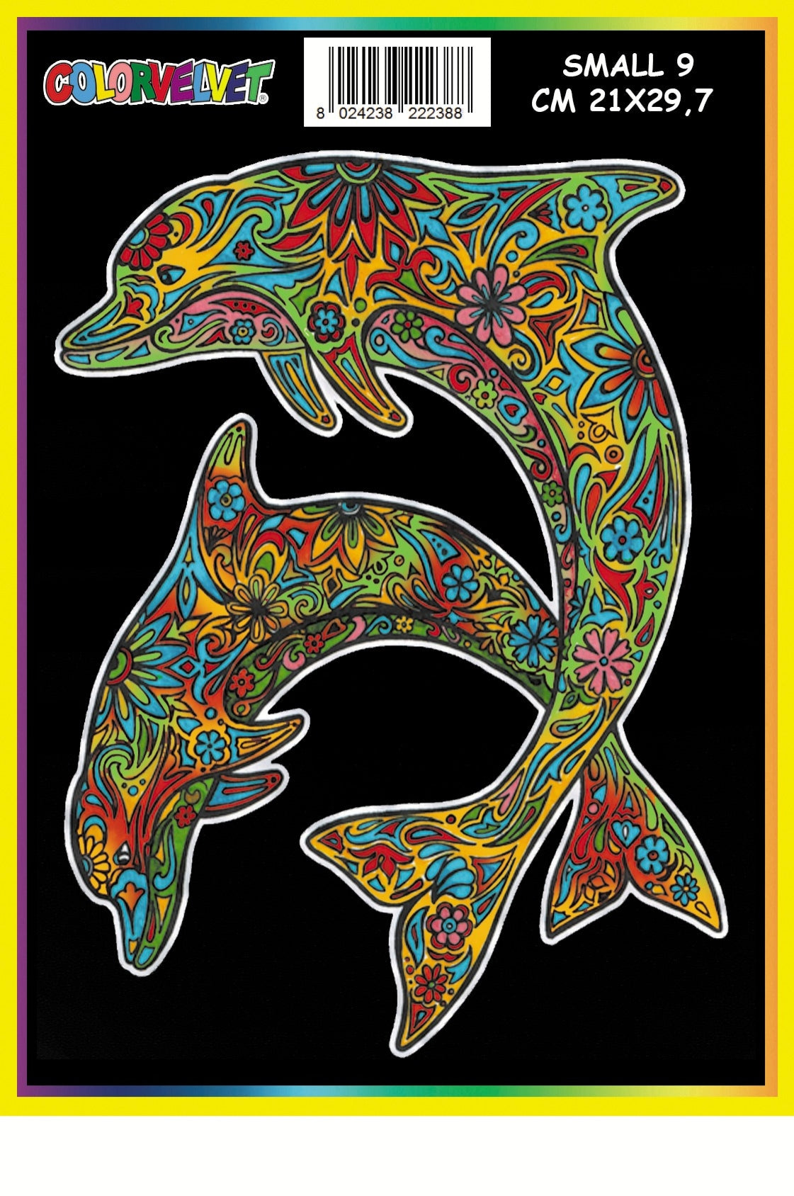 ColorVelvet Small - Mandala Dolphins