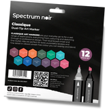 Spectrum Noir Classique Markers - Jewel Tones (12 Pack)