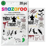 Snazaroo Spooky Halloween Temporary Tattoos (20 Pieces)