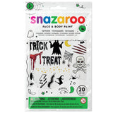 Snazaroo Spooky Halloween Temporary Tattoos (20 Pieces)