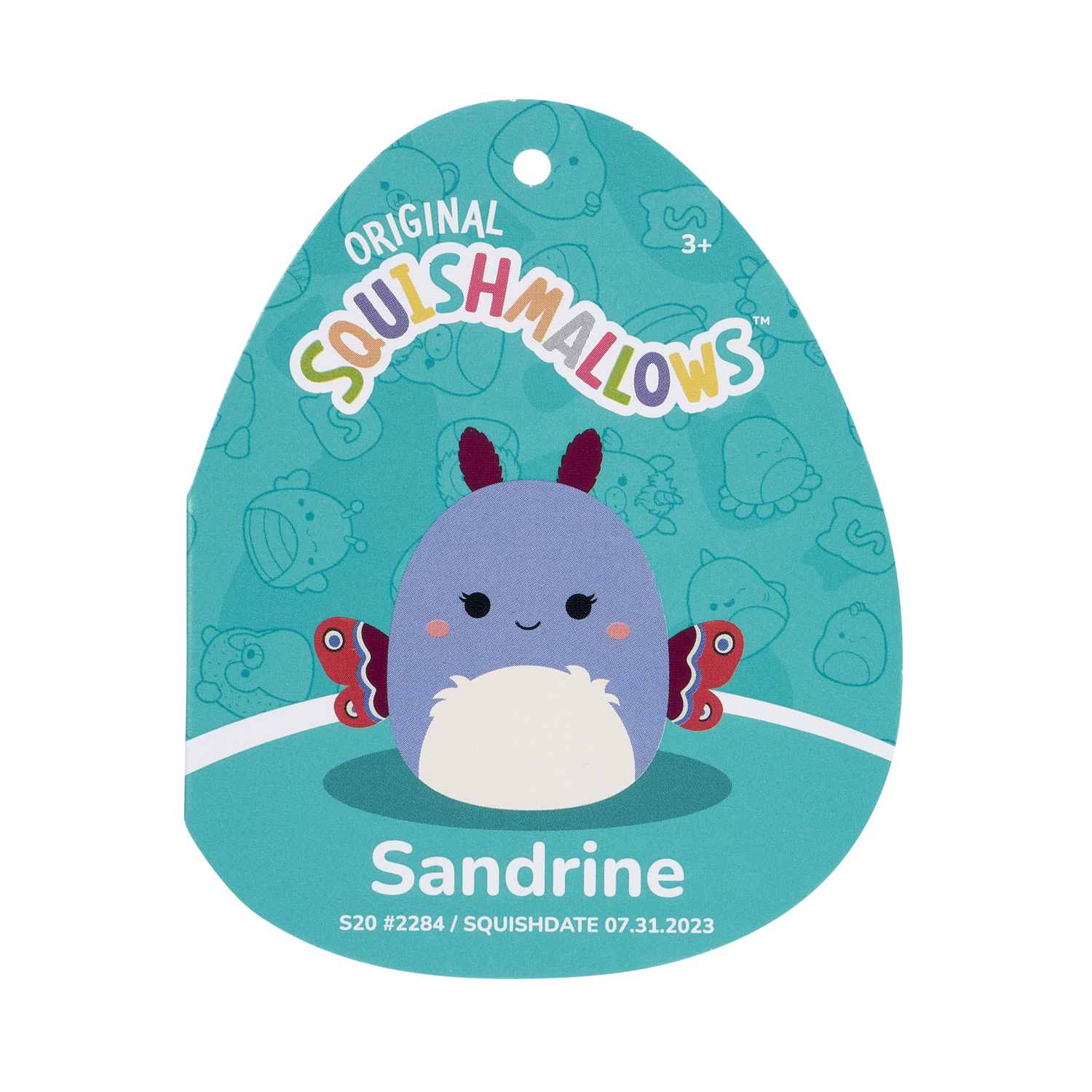 Squishmallows 20 Inch - Sandrine Lavender Moth