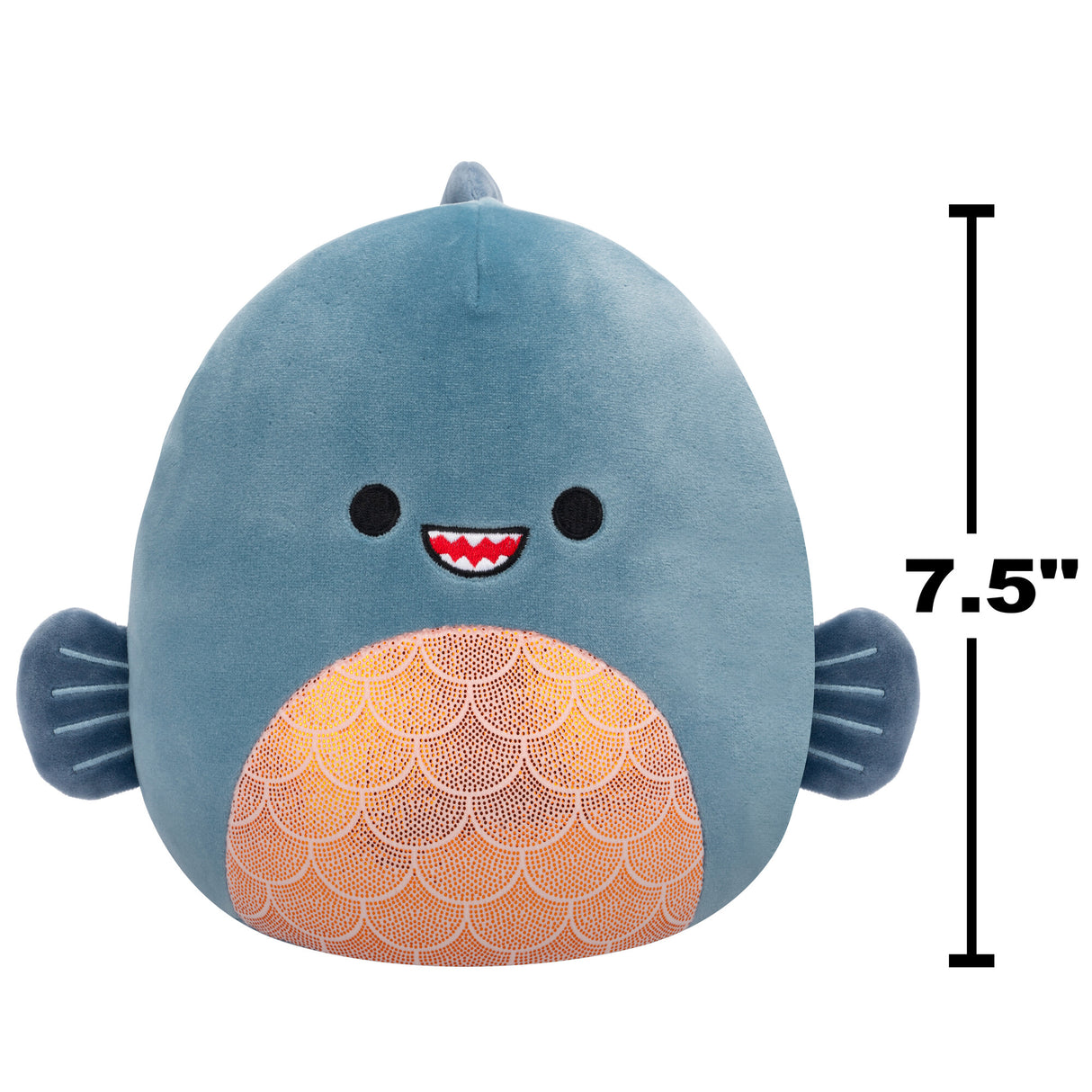 Squishmallows 7.5 Inch - Kurtz the Teal Piranha