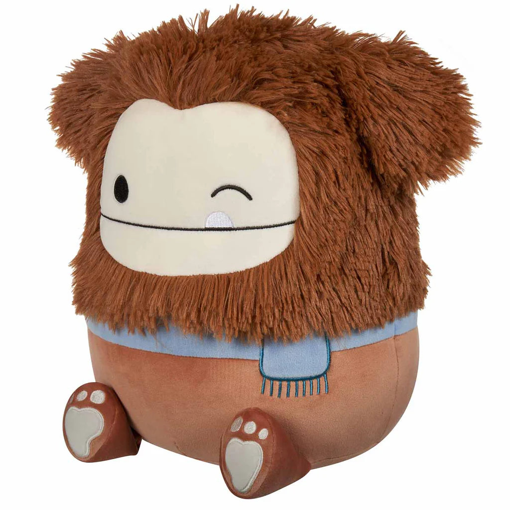 Squishmallows 12 Inch - Benny the Winking Brown Bigfoot with Scarf
