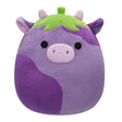 Squishmallows 7.5 Inch - Frederick Eggplant Cow