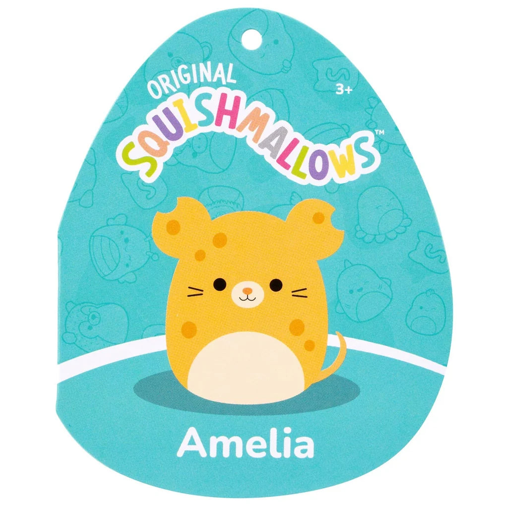Squishmallows 7.5 Inch -Amelia the Yellow Cheese Mouse