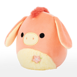 Squishmallows 7.5 Inch Llewyn Peach Donkey with Fuzzy Belly
