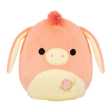 Squishmallows 7.5 Inch Llewyn Peach Donkey with Fuzzy Belly