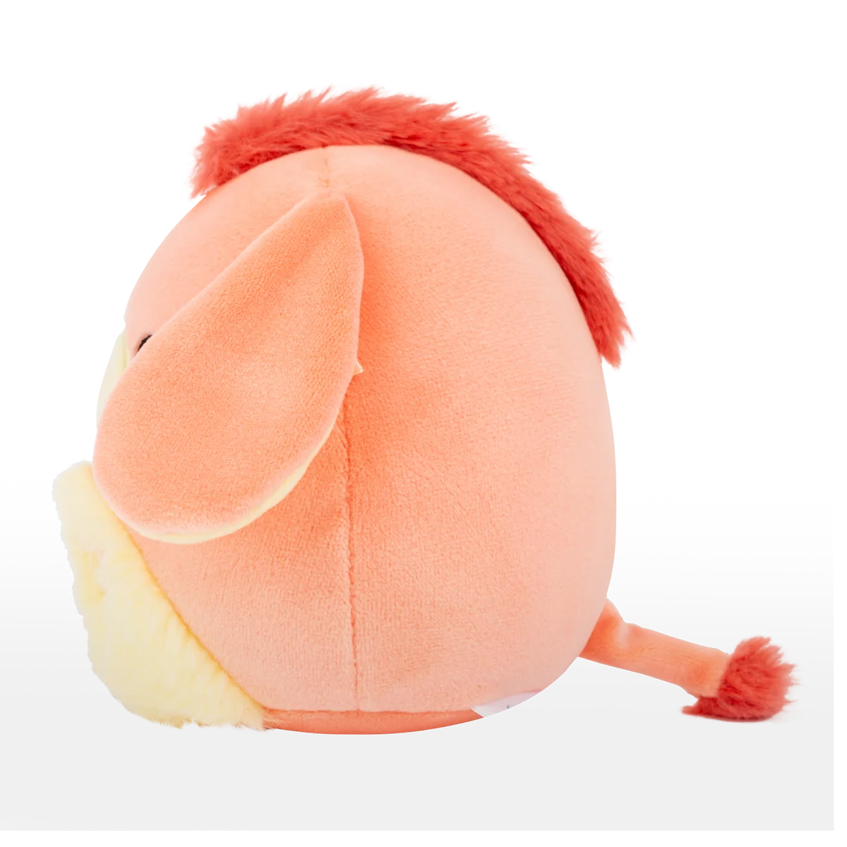Squishmallows 7.5 Inch Llewyn Peach Donkey with Fuzzy Belly