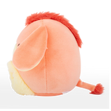 Squishmallows 7.5 Inch Llewyn Peach Donkey with Fuzzy Belly