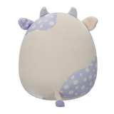 Squishmallows 7.5 Inch Liesel the Cream and Lavender Cow