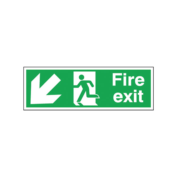 Fire Exit Man Arw D/Lft 15X45 S/A