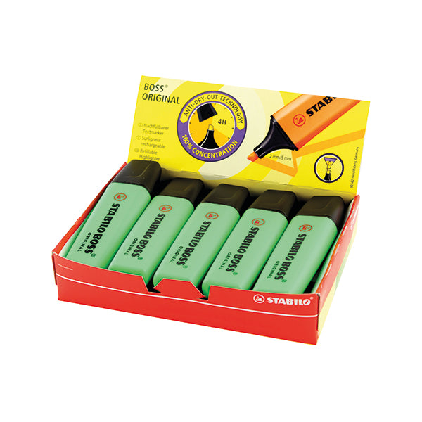 Stabilo Boss Original Highlighter Green (Pack of 10) 70/33/10
