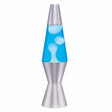 Lava Lamp Classic White & Blue Aluminium 14.5 Inch