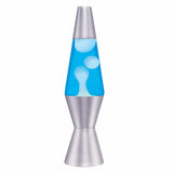 Lava Lamp Classic White & Blue Aluminium 14.5 Inch