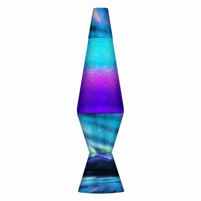 Lava Lamp Northern Lights Purple Blue 14.5 Inch