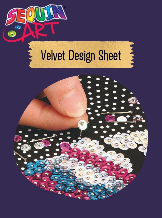 Sequin Art Blue Kit - Hare