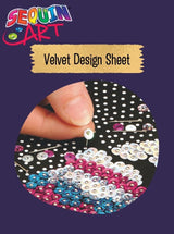 Sequin Art Blue Kit - Hare