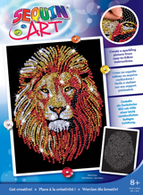 Sequin Art Kit Blue - Lion