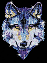 Sequin Art Blue Kit - Wolf