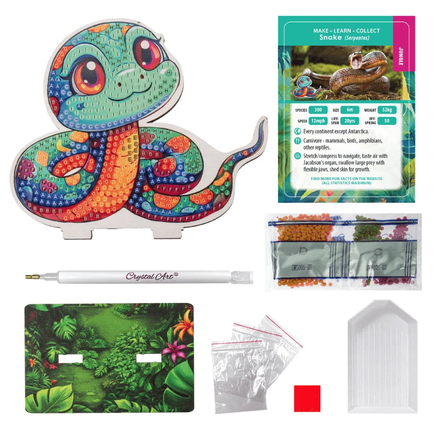 Crystal Art Wildlife Buddy - Snake