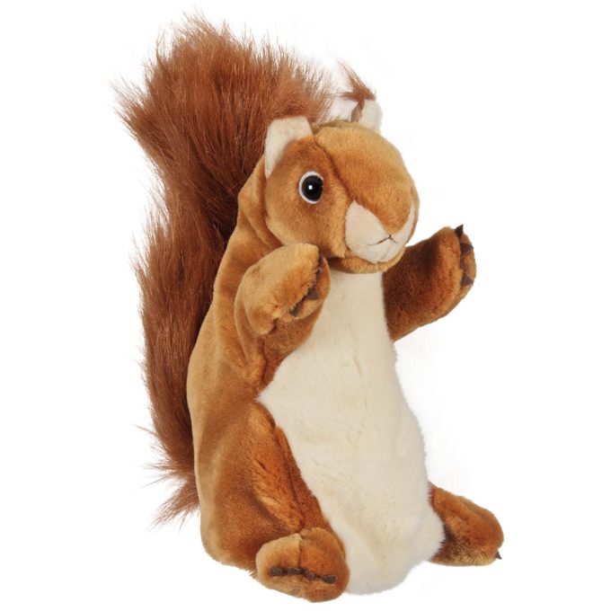 Long-Sleeved Glove Puppets: Squirrel (Red)