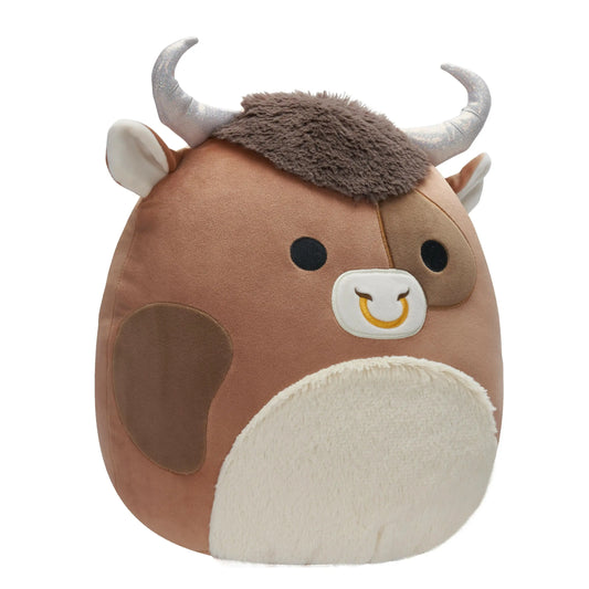 Squishmallows 12 Inch Shep Brown Spotted Bull
