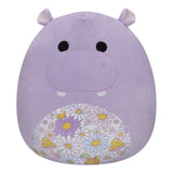 Squishmallows 20 Inch Hanna Purple Hippo Floral Belly