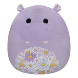 Squishmallows 7.5 Inch - Hanna Purple Hippo with Floral Belly
