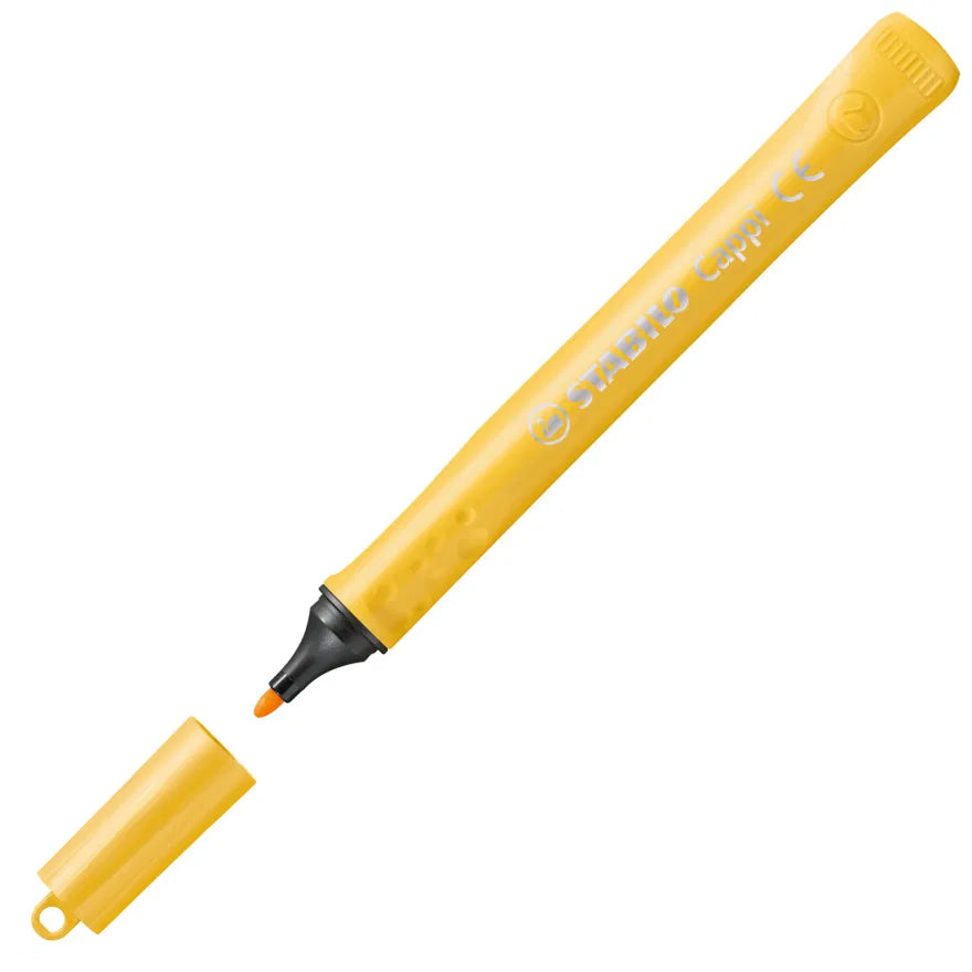 STABILO Cappi Fibre Tip Pens with Cap Ring - Assorted Colours (24 Pack)