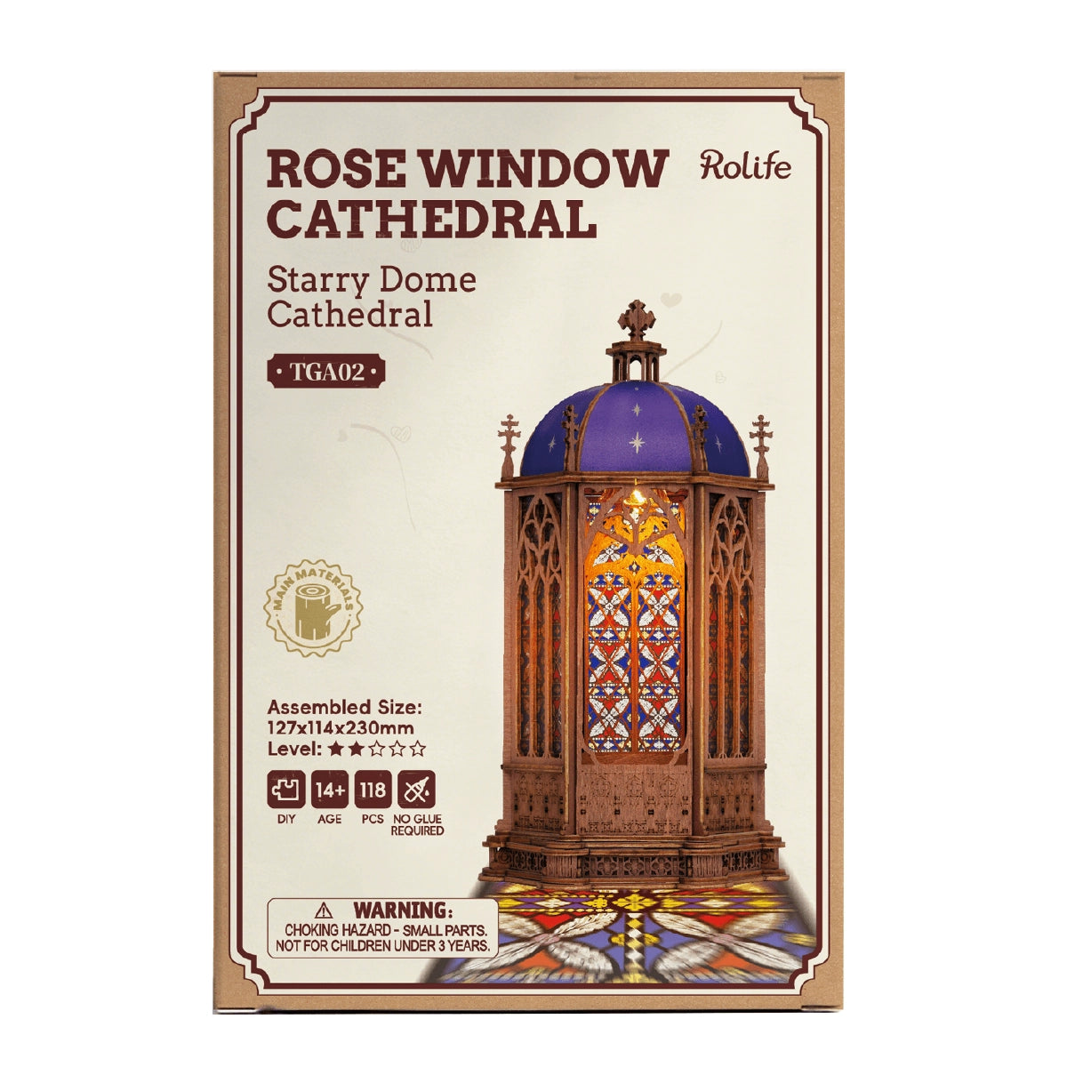 Rolife 3D Wooden Puzzle - Starry Dome Cathedral