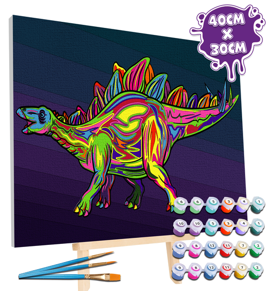 Stegosaurus Paint By Numbers Kit Splat Planet