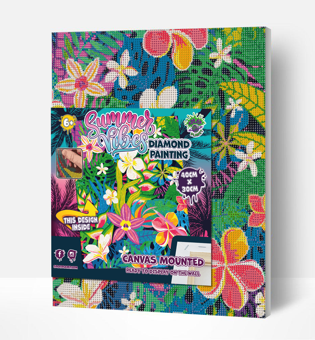 Summer Vibes Diamond Painting Art Kit Splat Planet