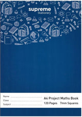 Supreme A4 7mm Project Maths Copy Book