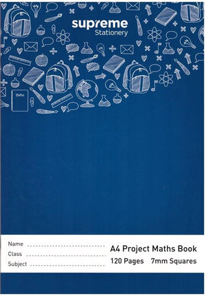 Supreme A4 7mm Project Maths Copy Book
