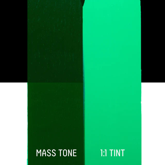 Two vertical color swatches, one dark green and one light green, with 'Mass Tone' and ':1:Tint' text below.