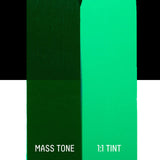 Two vertical color swatches, one dark green and one light green, with 'Mass Tone' and ':1:Tint' text below.