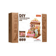 Rolife DIY miniature house kit packaging with a donut shop model on a white background