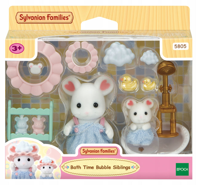 Sylvanian Families Bath Time Bubble Siblings