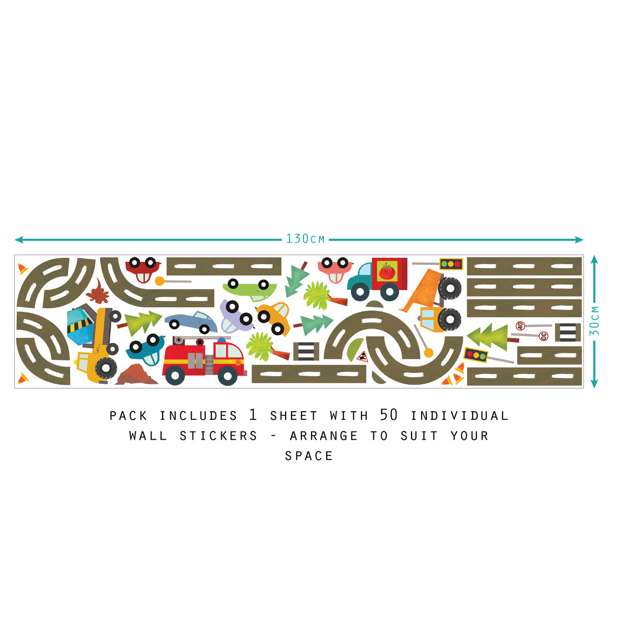 Wall Sticker Pack - Road Network 