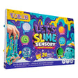 TUBAN Let's Slime Sensory Advent Calendar box, featuring a colorful, playful design with slime textures, a cartoon octopus, and a hand stretching teal slime on the front.