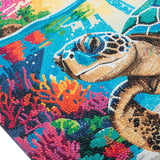 Crystal Art Scroll Kit 40x50cm - Tropical Turtle Paradise