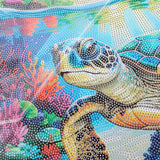 Crystal Art Scroll Kit 40x50cm - Tropical Turtle Paradise