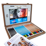Zieler Sketching & Colouring Pencil Wooden Box Set (36 Pieces)