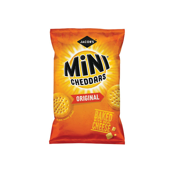 Jacob's Mini Cheddars Big Bag Original 45g (Pack of 30) 36564