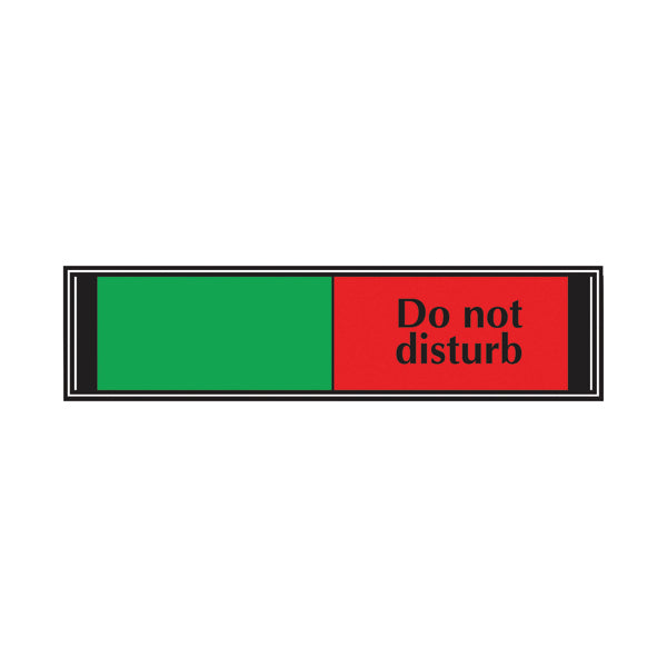 Sliding Sign Do Not Disturb 225x52mm V6DB/DD